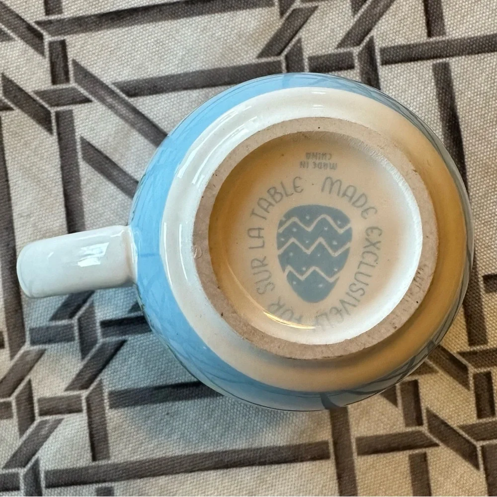 Sur La Table Blue Chick Mug